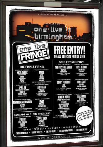 One Live in Birmingham - Advertising Hoarding