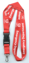 25mm printed, ribbed lanyard